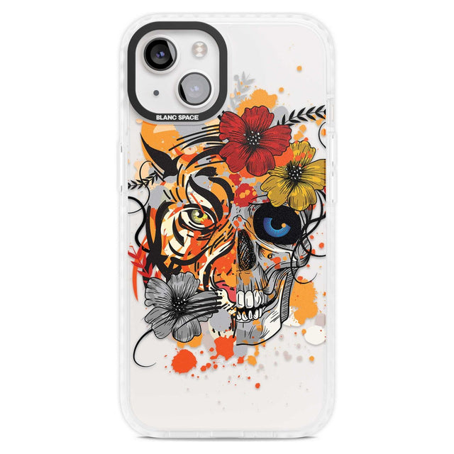 Sugar Skull Tiger Floral