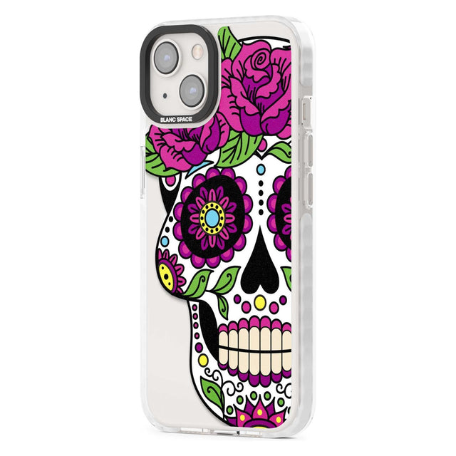 Purple Floral Sugar Skull