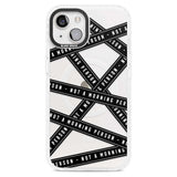 Caution Tape (Clear) Not a Morning Person Phone Case iPhone 15 Plus / Magsafe Impact Case,iPhone 15 / Magsafe Impact Case Blanc Space