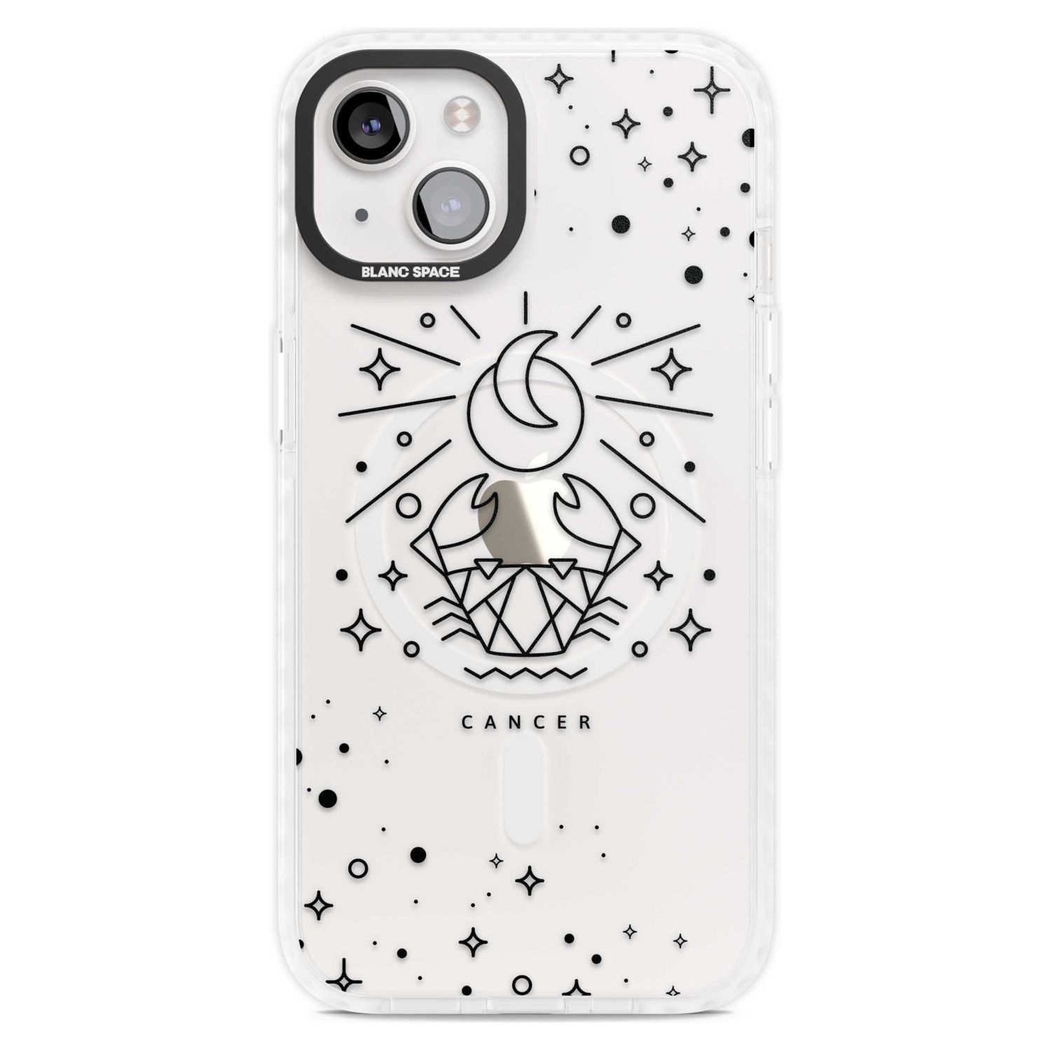 Cancer Emblem - Transparent Design Phone Case iPhone 15 Plus / Magsafe Impact Case,iPhone 15 / Magsafe Impact Case Blanc Space