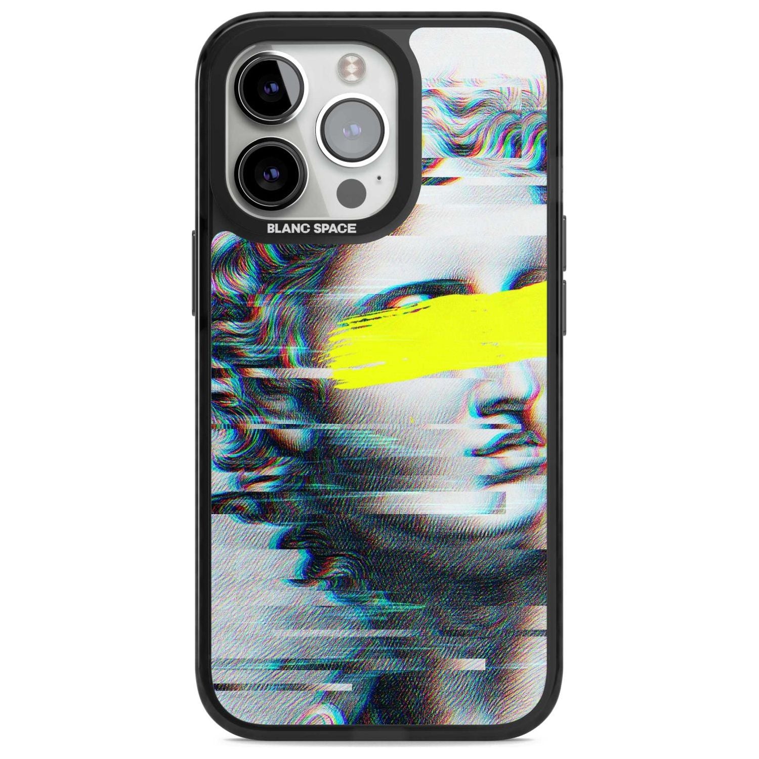 GLITCHED FRAGMENT Phone Case iPhone 15 Pro Max / Magsafe Black Impact Case,iPhone 15 Pro / Magsafe Black Impact Case,iPhone 14 Pro Max / Magsafe Black Impact Case,iPhone 14 Pro / Magsafe Black Impact Case,iPhone 13 Pro / Magsafe Black Impact Case Blanc Space