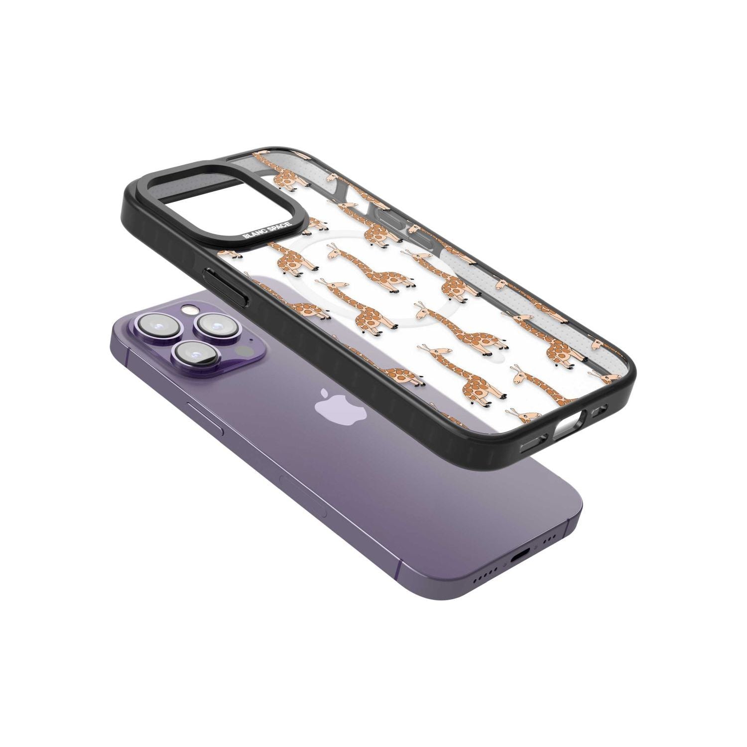 Cute Giraffe Pattern Clear