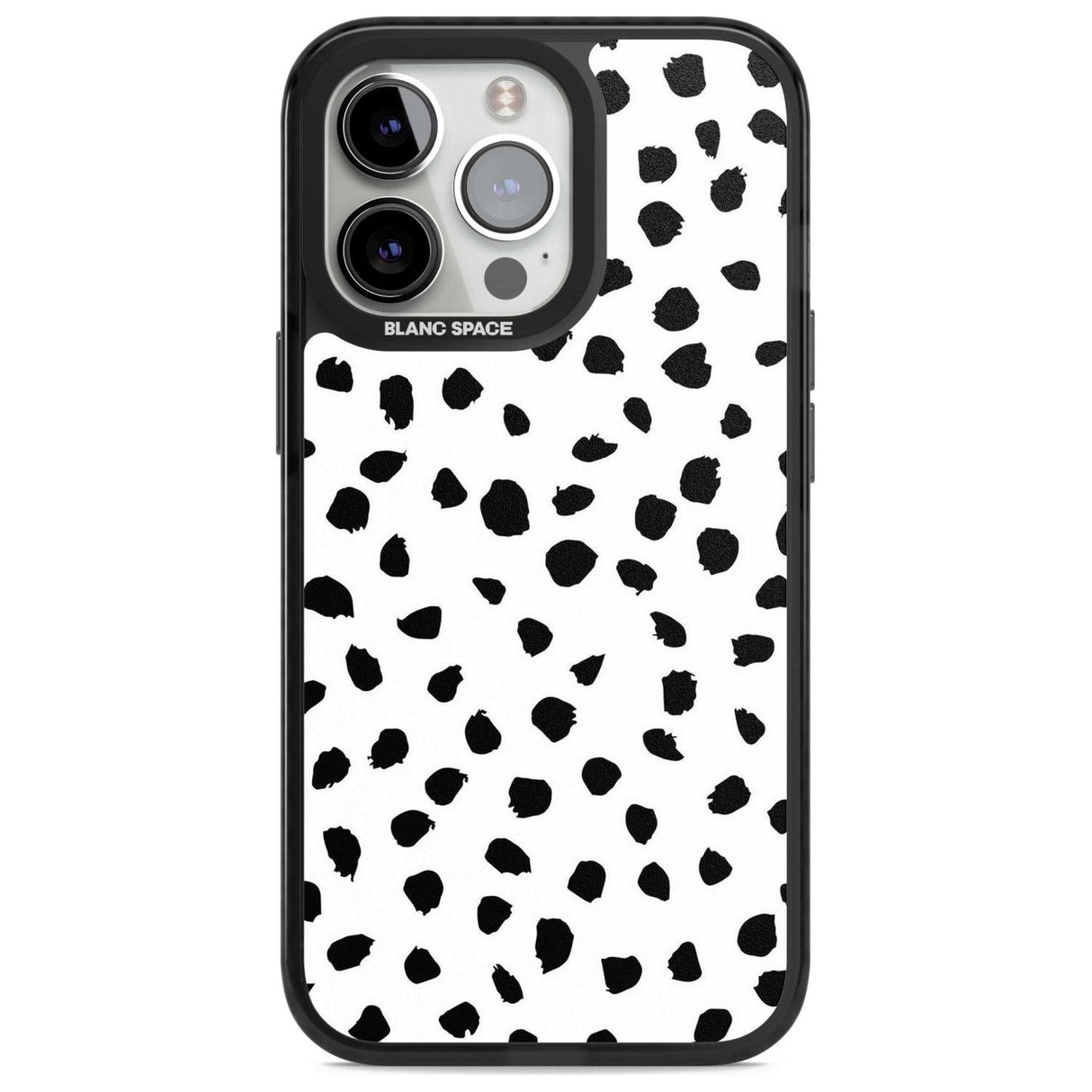 Dalmatian Print Phone Case iPhone 15 Pro Max / Magsafe Black Impact Case,iPhone 15 Pro / Magsafe Black Impact Case,iPhone 14 Pro Max / Magsafe Black Impact Case,iPhone 14 Pro / Magsafe Black Impact Case,iPhone 13 Pro / Magsafe Black Impact Case Blanc Space