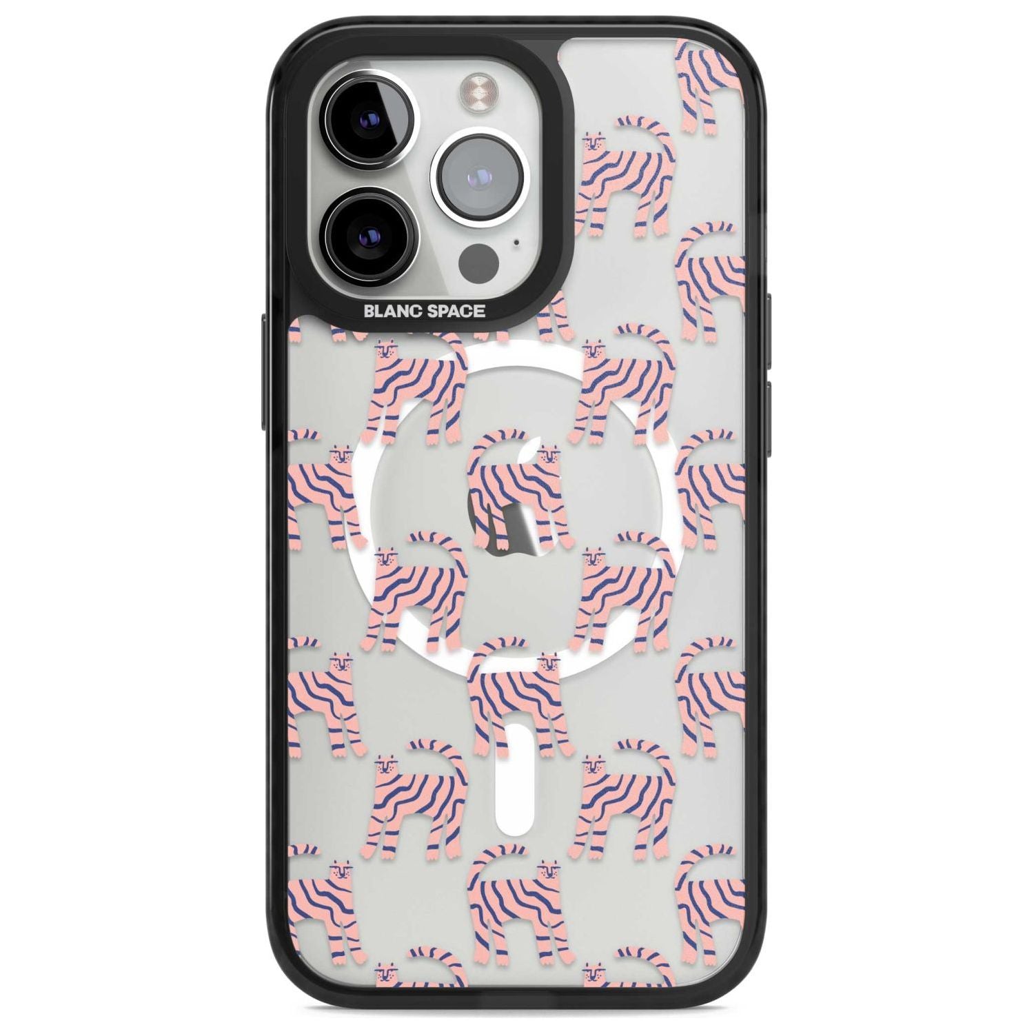 Pink And Blue Cat Pattern