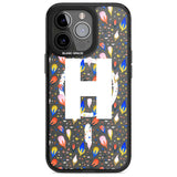 Personalised White Monogram Floral Custom Phone Case iPhone 15 Pro Max / Magsafe Black Impact Case,iPhone 15 Pro / Magsafe Black Impact Case,iPhone 14 Pro Max / Magsafe Black Impact Case,iPhone 14 Pro / Magsafe Black Impact Case,iPhone 13 Pro / Magsafe Black Impact Case Blanc Space