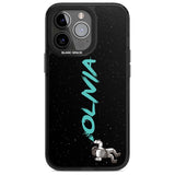 Personalised Graffiti Astronaut Custom Phone Case iPhone 15 Pro Max / Magsafe Black Impact Case,iPhone 15 Pro / Magsafe Black Impact Case,iPhone 14 Pro Max / Magsafe Black Impact Case,iPhone 14 Pro / Magsafe Black Impact Case,iPhone 13 Pro / Magsafe Black Impact Case Blanc Space