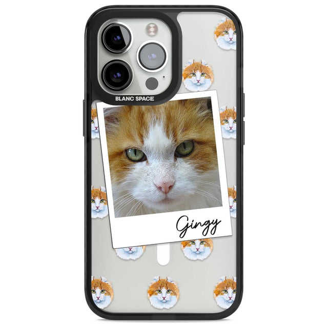Personalised American Curl Photo Custom Phone Case iPhone 15 Pro Max / Magsafe Black Impact Case,iPhone 15 Pro / Magsafe Black Impact Case,iPhone 14 Pro Max / Magsafe Black Impact Case,iPhone 14 Pro / Magsafe Black Impact Case,iPhone 13 Pro / Magsafe Black Impact Case Blanc Space
