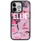 Personalised Sweet Pink Fashion Collage Custom Phone Case iPhone 15 Pro Max / Magsafe Black Impact Case,iPhone 15 Pro / Magsafe Black Impact Case,iPhone 14 Pro Max / Magsafe Black Impact Case,iPhone 14 Pro / Magsafe Black Impact Case,iPhone 13 Pro / Magsafe Black Impact Case Blanc Space