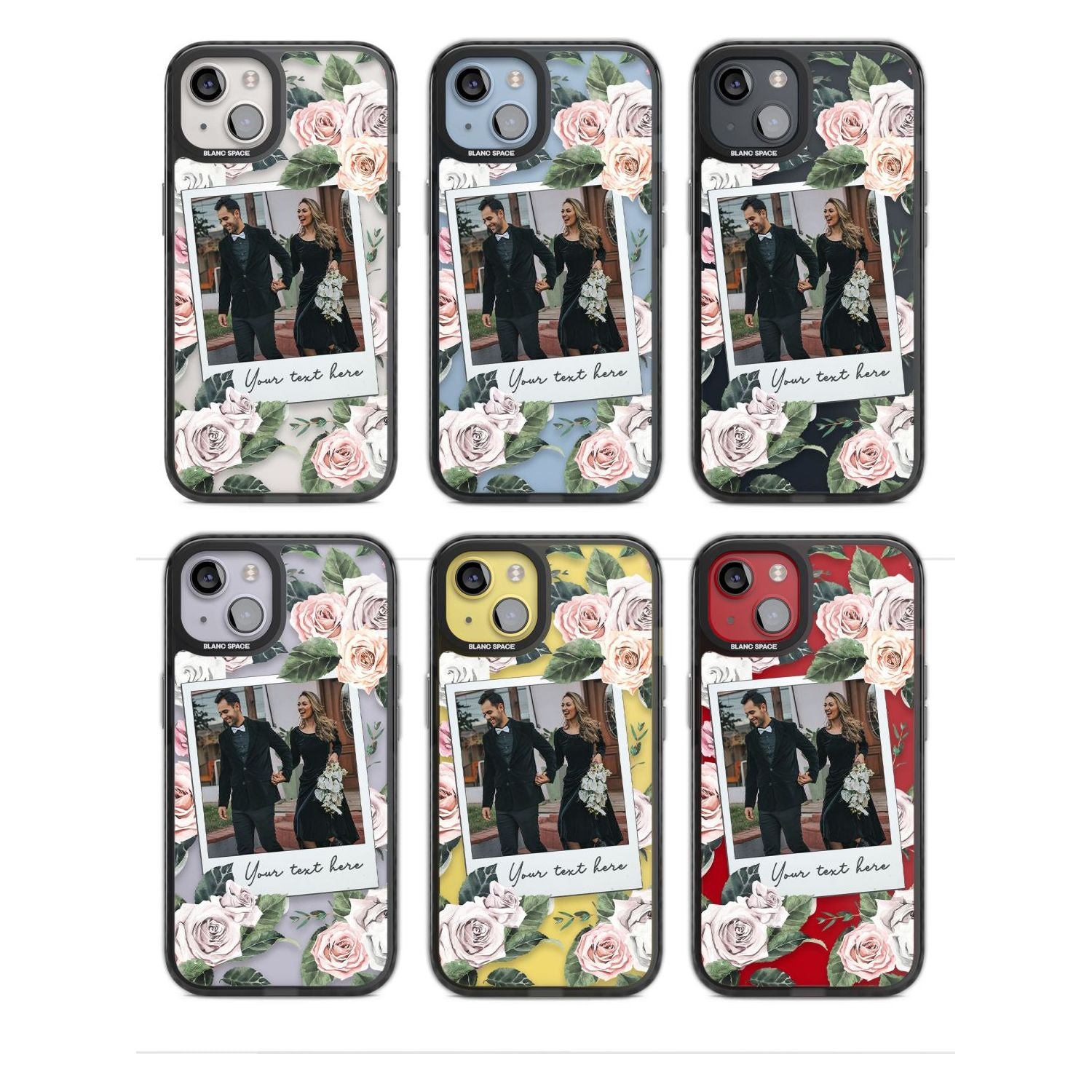 Personalised Floral Instant Film Photo
