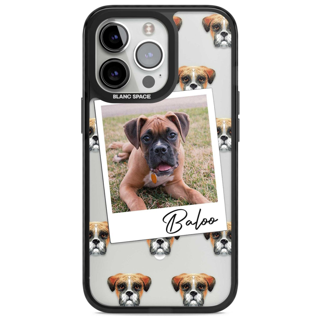 Personalised Boxer - Dog Photo Custom Phone Case iPhone 15 Pro Max / Magsafe Black Impact Case,iPhone 15 Pro / Magsafe Black Impact Case,iPhone 14 Pro Max / Magsafe Black Impact Case,iPhone 14 Pro / Magsafe Black Impact Case,iPhone 13 Pro / Magsafe Black Impact Case Blanc Space