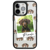 Personalised Dachshund, Brown - Dog Photo Custom Phone Case iPhone 15 Pro Max / Magsafe Black Impact Case,iPhone 15 Pro / Magsafe Black Impact Case,iPhone 14 Pro Max / Magsafe Black Impact Case,iPhone 14 Pro / Magsafe Black Impact Case,iPhone 13 Pro / Magsafe Black Impact Case Blanc Space