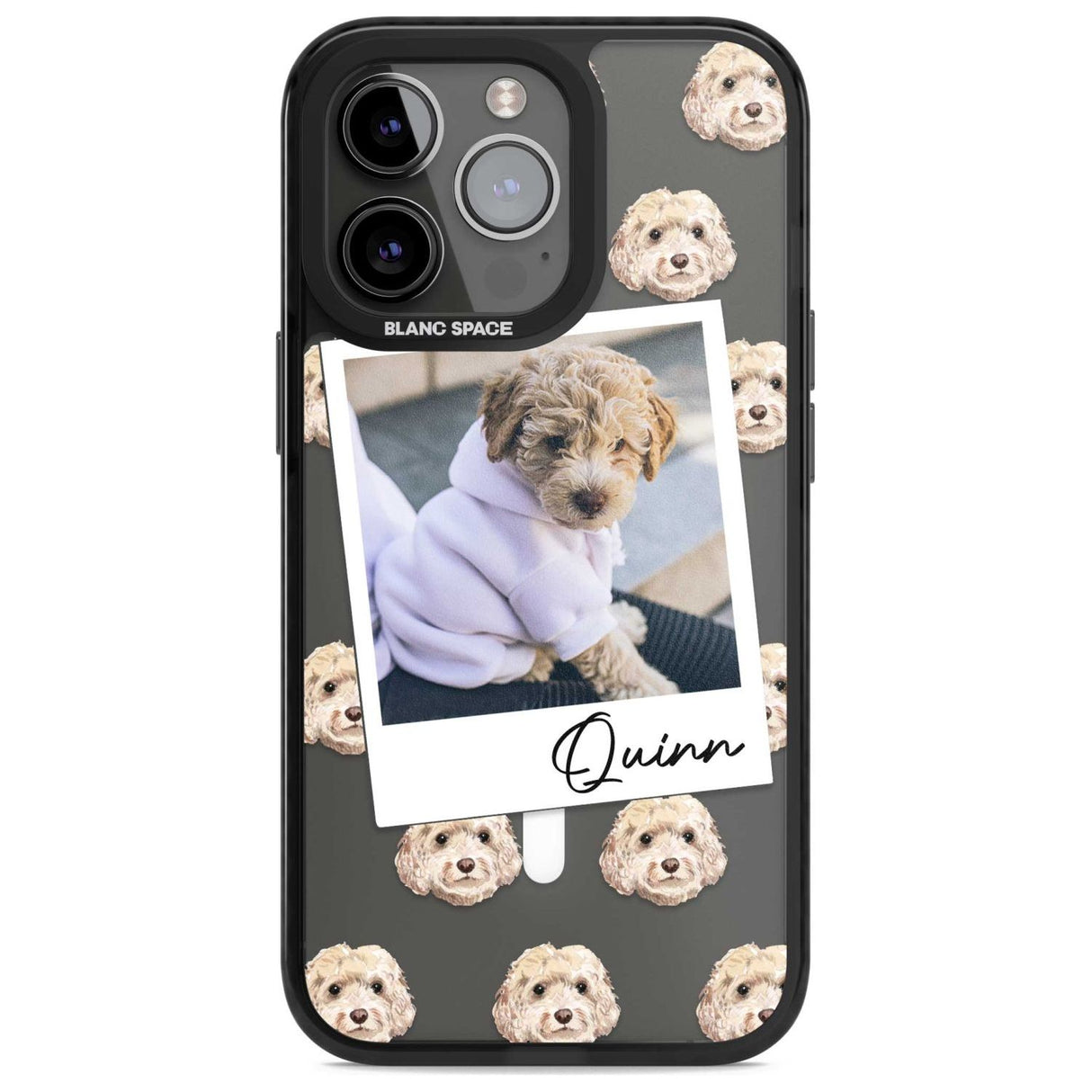 Personalised Cockapoo, Cream - Dog Photo Custom Phone Case iPhone 15 Pro Max / Magsafe Black Impact Case,iPhone 15 Pro / Magsafe Black Impact Case,iPhone 14 Pro Max / Magsafe Black Impact Case,iPhone 14 Pro / Magsafe Black Impact Case,iPhone 13 Pro / Magsafe Black Impact Case Blanc Space