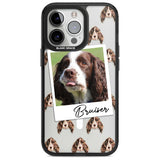 Personalised Springer Spaniel - Dog Photo Custom Phone Case iPhone 15 Pro Max / Magsafe Black Impact Case,iPhone 15 Pro / Magsafe Black Impact Case,iPhone 14 Pro Max / Magsafe Black Impact Case,iPhone 14 Pro / Magsafe Black Impact Case,iPhone 13 Pro / Magsafe Black Impact Case Blanc Space