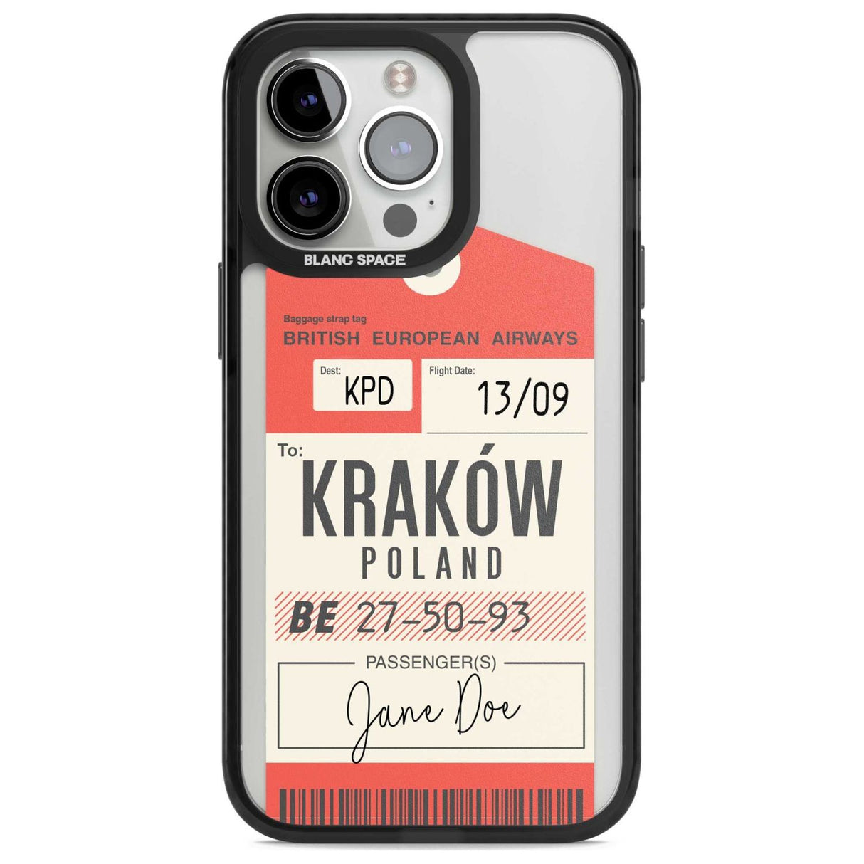 Personalised Vintage BEA Luggage Tag Custom Phone Case iPhone 15 Pro Max / Magsafe Black Impact Case,iPhone 15 Pro / Magsafe Black Impact Case,iPhone 14 Pro Max / Magsafe Black Impact Case,iPhone 14 Pro / Magsafe Black Impact Case,iPhone 13 Pro / Magsafe Black Impact Case Blanc Space