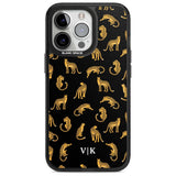 Personalised Cheetah Pattern: Black Custom Phone Case iPhone 15 Pro Max / Magsafe Black Impact Case,iPhone 15 Pro / Magsafe Black Impact Case,iPhone 14 Pro Max / Magsafe Black Impact Case,iPhone 14 Pro / Magsafe Black Impact Case,iPhone 13 Pro / Magsafe Black Impact Case Blanc Space