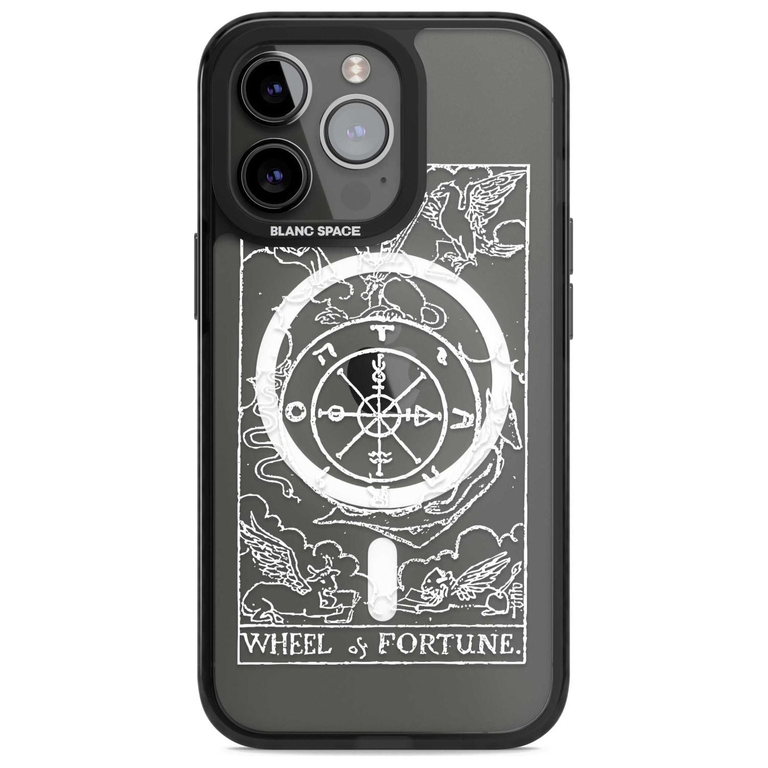 Personalised Wheel of Fortune Tarot Card - White Transparent