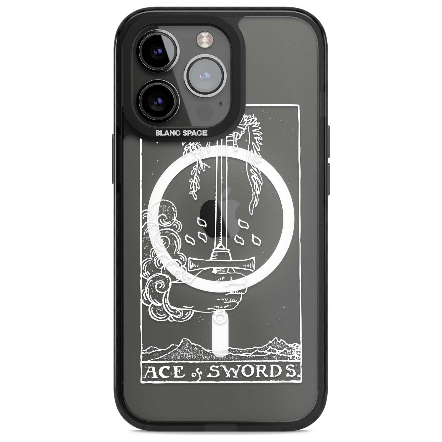 Personalised Ace of Swords Tarot Card - White Transparent