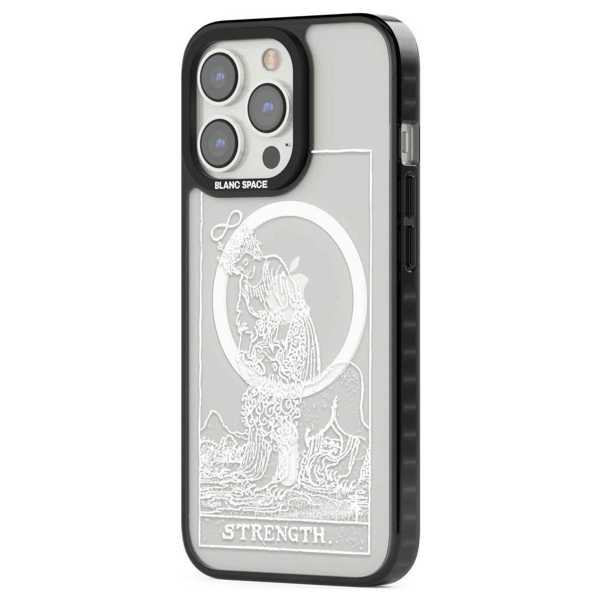 Personalised Strength Tarot Card - White Transparent Custom Phone Case iPhone 15 Pro Max / Black Impact Case,iPhone 15 Plus / Black Impact Case,iPhone 15 Pro / Black Impact Case,iPhone 15 / Black Impact Case,iPhone 15 Pro Max / Impact Case,iPhone 15 Plus / Impact Case,iPhone 15 Pro / Impact Case,iPhone 15 / Impact Case,iPhone 15 Pro Max / Magsafe Black Impact Case,iPhone 15 Plus / Magsafe Black Impact Case,iPhone 15 Pro / Magsafe Black Impact Case,iPhone 15 / Magsafe Black Impact Case,iPhone 14 Pro Max / Bl