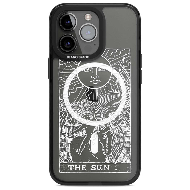 Personalised The Sun Tarot Card - White Transparent Custom Phone Case iPhone 15 Pro Max / Magsafe Black Impact Case,iPhone 15 Pro / Magsafe Black Impact Case,iPhone 14 Pro Max / Magsafe Black Impact Case,iPhone 14 Pro / Magsafe Black Impact Case,iPhone 13 Pro / Magsafe Black Impact Case Blanc Space