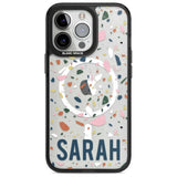 Personalised Terrazzo Custom Phone Case iPhone 15 Pro Max / Magsafe Black Impact Case,iPhone 15 Pro / Magsafe Black Impact Case,iPhone 14 Pro Max / Magsafe Black Impact Case,iPhone 14 Pro / Magsafe Black Impact Case,iPhone 13 Pro / Magsafe Black Impact Case Blanc Space