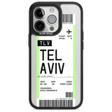 Personalised Tel Aviv Boarding Pass Custom Phone Case iPhone 15 Pro Max / Magsafe Black Impact Case,iPhone 15 Pro / Magsafe Black Impact Case,iPhone 14 Pro Max / Magsafe Black Impact Case,iPhone 14 Pro / Magsafe Black Impact Case,iPhone 13 Pro / Magsafe Black Impact Case Blanc Space