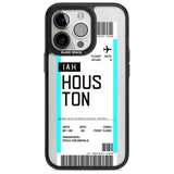 Personalised Houston Boarding Pass Custom Phone Case iPhone 15 Pro Max / Magsafe Black Impact Case,iPhone 15 Pro / Magsafe Black Impact Case,iPhone 14 Pro Max / Magsafe Black Impact Case,iPhone 14 Pro / Magsafe Black Impact Case,iPhone 13 Pro / Magsafe Black Impact Case Blanc Space