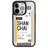 Personalised Shangai Boarding Pass Custom Phone Case iPhone 15 Pro Max / Magsafe Black Impact Case,iPhone 15 Pro / Magsafe Black Impact Case,iPhone 14 Pro Max / Magsafe Black Impact Case,iPhone 14 Pro / Magsafe Black Impact Case,iPhone 13 Pro / Magsafe Black Impact Case Blanc Space