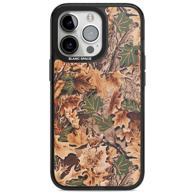 Leaves Camo Phone Case iPhone 15 Pro Max / Magsafe Black Impact Case,iPhone 15 Pro / Magsafe Black Impact Case,iPhone 14 Pro Max / Magsafe Black Impact Case,iPhone 14 Pro / Magsafe Black Impact Case,iPhone 13 Pro / Magsafe Black Impact Case Blanc Space