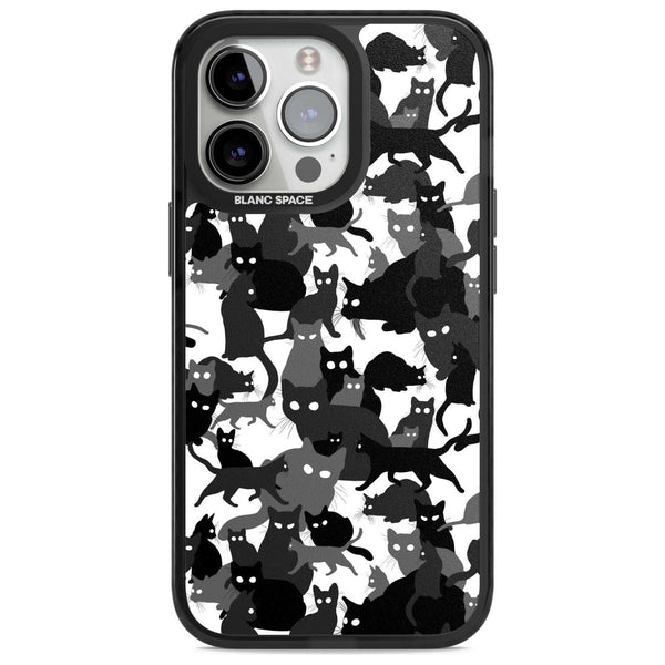 Black & White Cat Camouflage