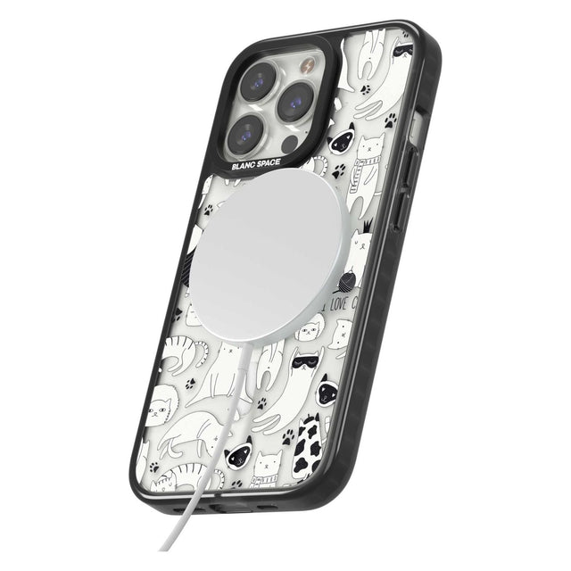 Cartoon Cat Collage - Black & White Phone Case iPhone 15 Pro Max / Black Impact Case,iPhone 15 Plus / Black Impact Case,iPhone 15 Pro / Black Impact Case,iPhone 15 / Black Impact Case,iPhone 15 Pro Max / Impact Case,iPhone 15 Plus / Impact Case,iPhone 15 Pro / Impact Case,iPhone 15 / Impact Case,iPhone 15 Pro Max / Magsafe Black Impact Case,iPhone 15 Plus / Magsafe Black Impact Case,iPhone 15 Pro / Magsafe Black Impact Case,iPhone 15 / Magsafe Black Impact Case,iPhone 14 Pro Max / Black Impact Case,iPhone 1