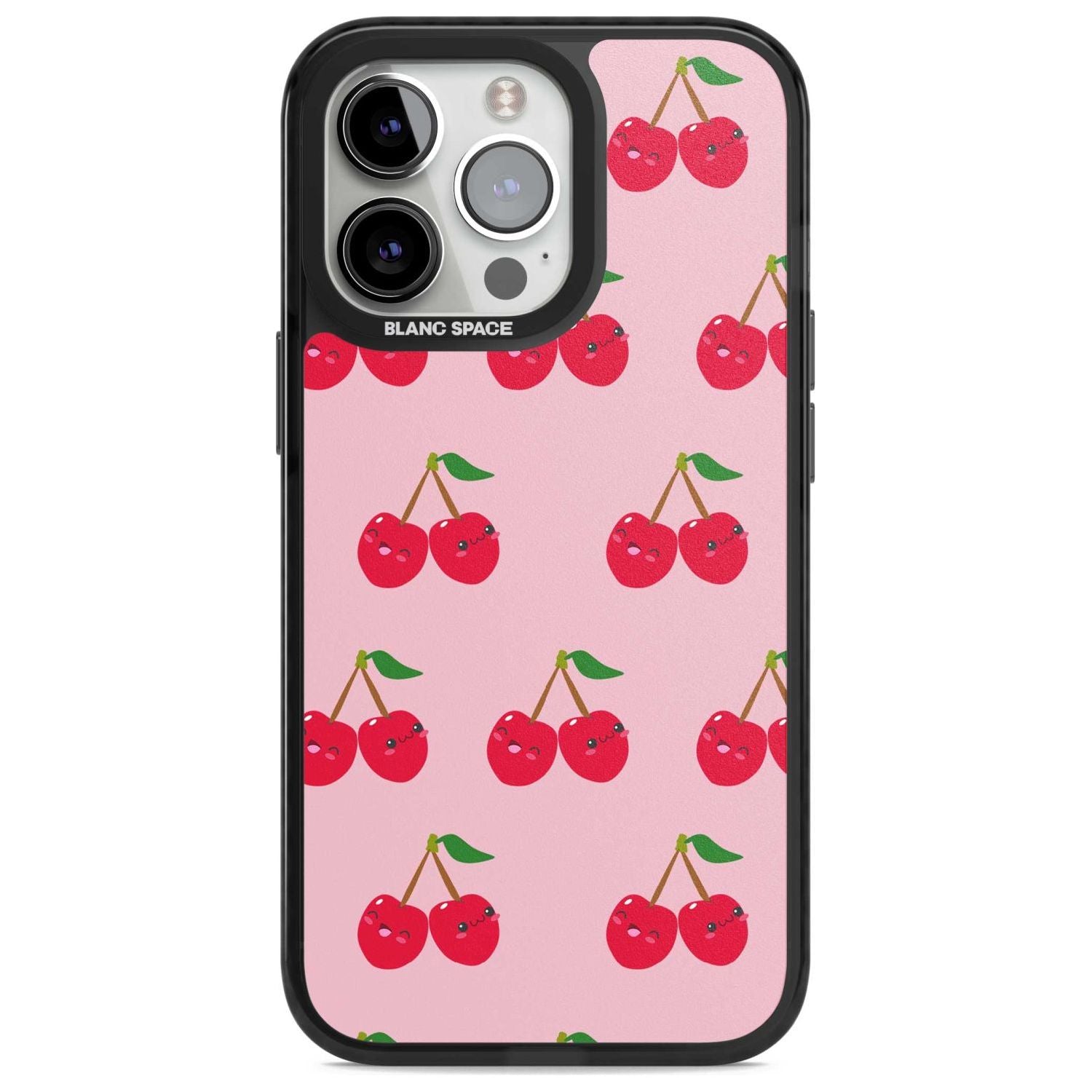 Cheeky Cherry Phone Case iPhone 15 Pro / Magsafe Black Impact Case,iPhone 15 Pro Max / Magsafe Black Impact Case,iPhone 14 Pro Max / Magsafe Black Impact Case,iPhone 13 Pro / Magsafe Black Impact Case,iPhone 14 Pro / Magsafe Black Impact Case Blanc Space