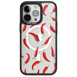 Chilli Pattern Phone Case iPhone 15 Pro Max / Magsafe Black Impact Case,iPhone 15 Pro / Magsafe Black Impact Case,iPhone 14 Pro Max / Magsafe Black Impact Case,iPhone 14 Pro / Magsafe Black Impact Case,iPhone 13 Pro / Magsafe Black Impact Case Blanc Space