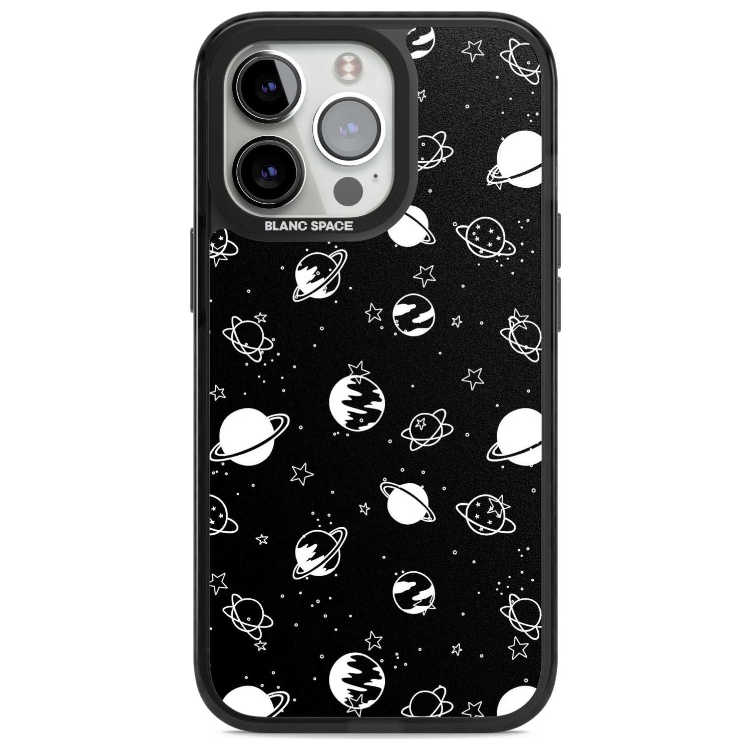 White Planets On Black