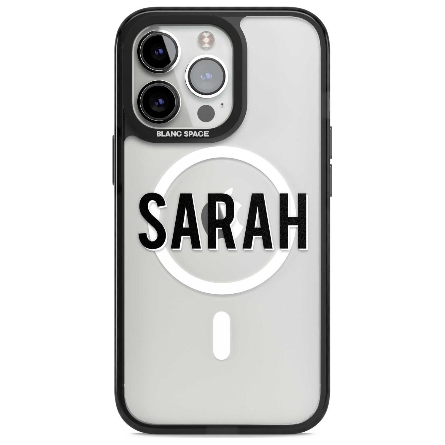 Personalised Clear Text  1A Custom Phone Case iPhone 15 Pro Max / Magsafe Black Impact Case,iPhone 15 Pro / Magsafe Black Impact Case,iPhone 14 Pro Max / Magsafe Black Impact Case,iPhone 14 Pro / Magsafe Black Impact Case,iPhone 13 Pro / Magsafe Black Impact Case Blanc Space