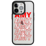 Personalised Clear Text  5B Custom Phone Case iPhone 15 Pro Max / Magsafe Black Impact Case,iPhone 15 Pro / Magsafe Black Impact Case,iPhone 14 Pro Max / Magsafe Black Impact Case,iPhone 14 Pro / Magsafe Black Impact Case,iPhone 13 Pro / Magsafe Black Impact Case Blanc Space