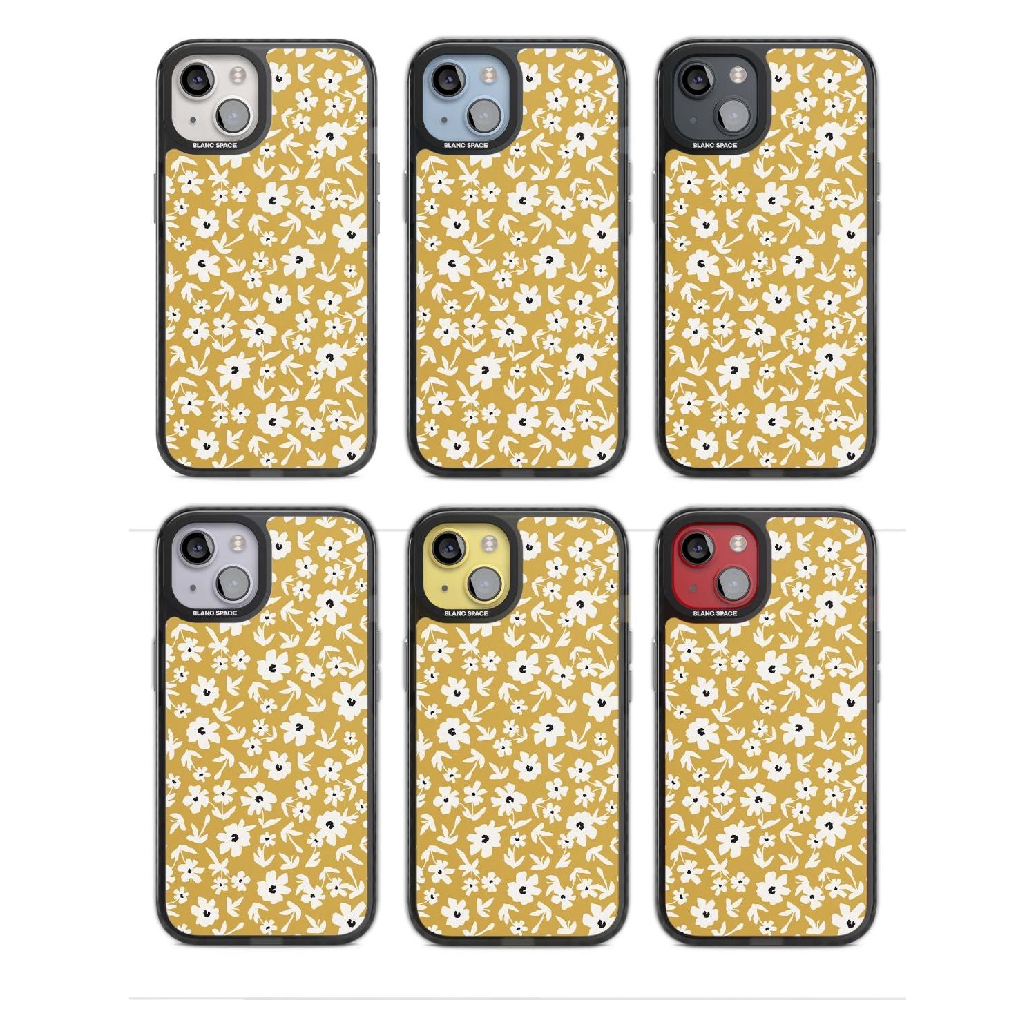 Floral Print on Mustard Cute Floral
