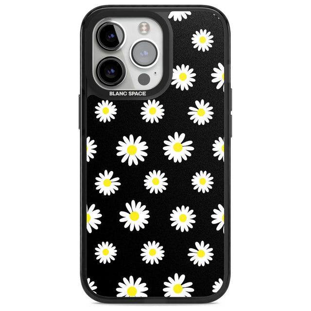 White Daisy Pattern (Black)