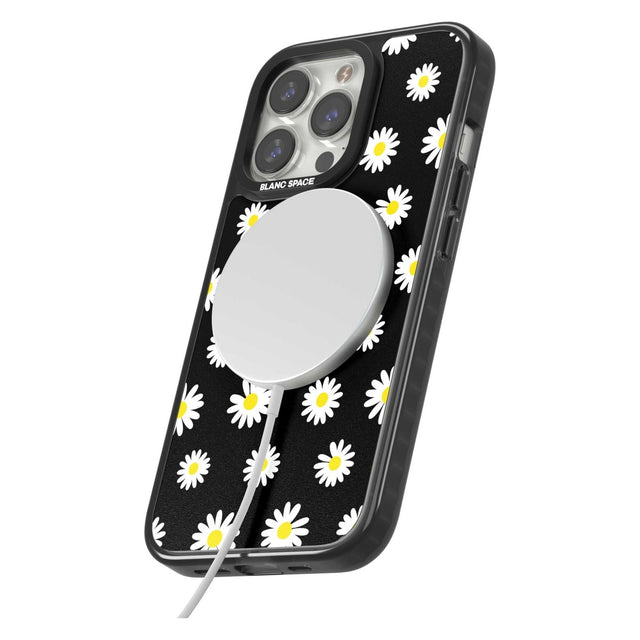 White Daisy Pattern (Black)