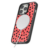 Black on Salmon Pink Dalmatian Polka Dot Spots Phone Case iPhone 15 Pro Max / Black Impact Case,iPhone 15 Plus / Black Impact Case,iPhone 15 Pro / Black Impact Case,iPhone 15 / Black Impact Case,iPhone 15 Pro Max / Impact Case,iPhone 15 Plus / Impact Case,iPhone 15 Pro / Impact Case,iPhone 15 / Impact Case,iPhone 15 Pro Max / Magsafe Black Impact Case,iPhone 15 Plus / Magsafe Black Impact Case,iPhone 15 Pro / Magsafe Black Impact Case,iPhone 15 / Magsafe Black Impact Case,iPhone 14 Pro Max / Black Impact Ca