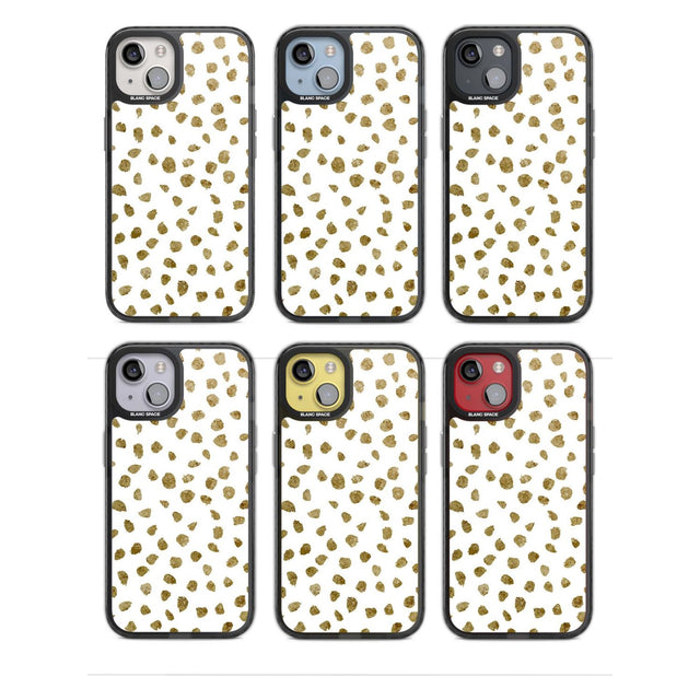 Gold Look on White Dalmatian Polka Dot Spots Phone Case iPhone 15 Pro Max / Black Impact Case,iPhone 15 Plus / Black Impact Case,iPhone 15 Pro / Black Impact Case,iPhone 15 / Black Impact Case,iPhone 15 Pro Max / Impact Case,iPhone 15 Plus / Impact Case,iPhone 15 Pro / Impact Case,iPhone 15 / Impact Case,iPhone 15 Pro Max / Magsafe Black Impact Case,iPhone 15 Plus / Magsafe Black Impact Case,iPhone 15 Pro / Magsafe Black Impact Case,iPhone 15 / Magsafe Black Impact Case,iPhone 14 Pro Max / Black Impact Case