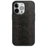 Dark Animal Print Pattern Snake Skin Phone Case iPhone 15 Pro Max / Magsafe Black Impact Case,iPhone 15 Pro / Magsafe Black Impact Case,iPhone 14 Pro Max / Magsafe Black Impact Case,iPhone 14 Pro / Magsafe Black Impact Case,iPhone 13 Pro / Magsafe Black Impact Case Blanc Space