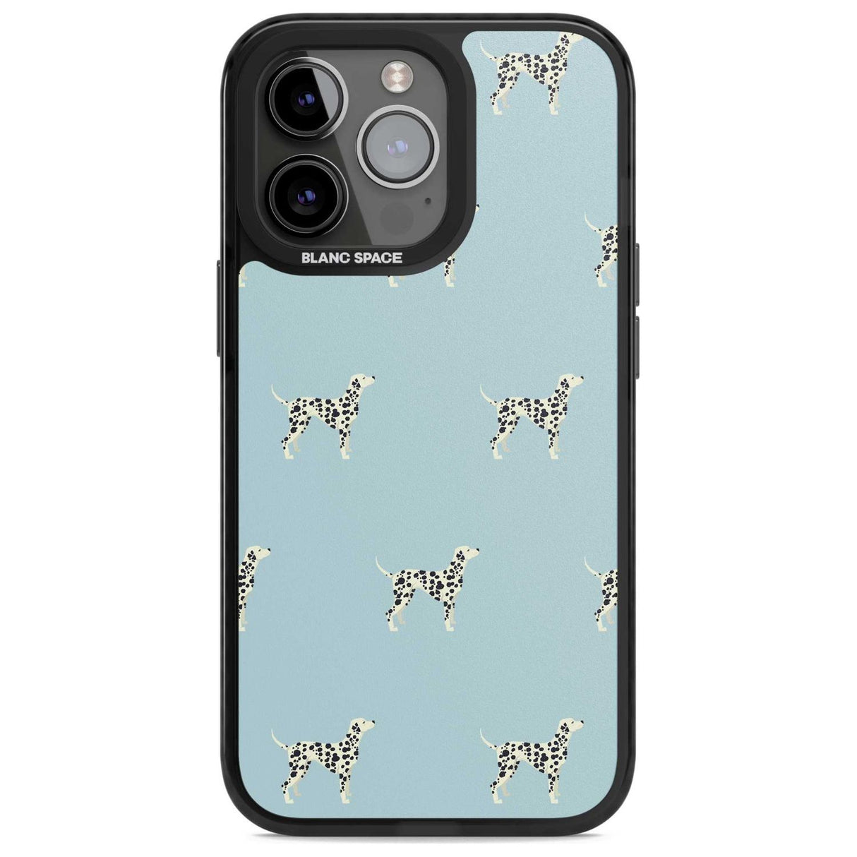 Dalmation Dog Pattern Phone Case iPhone 15 Pro Max / Magsafe Black Impact Case,iPhone 15 Pro / Magsafe Black Impact Case,iPhone 14 Pro Max / Magsafe Black Impact Case,iPhone 14 Pro / Magsafe Black Impact Case,iPhone 13 Pro / Magsafe Black Impact Case Blanc Space