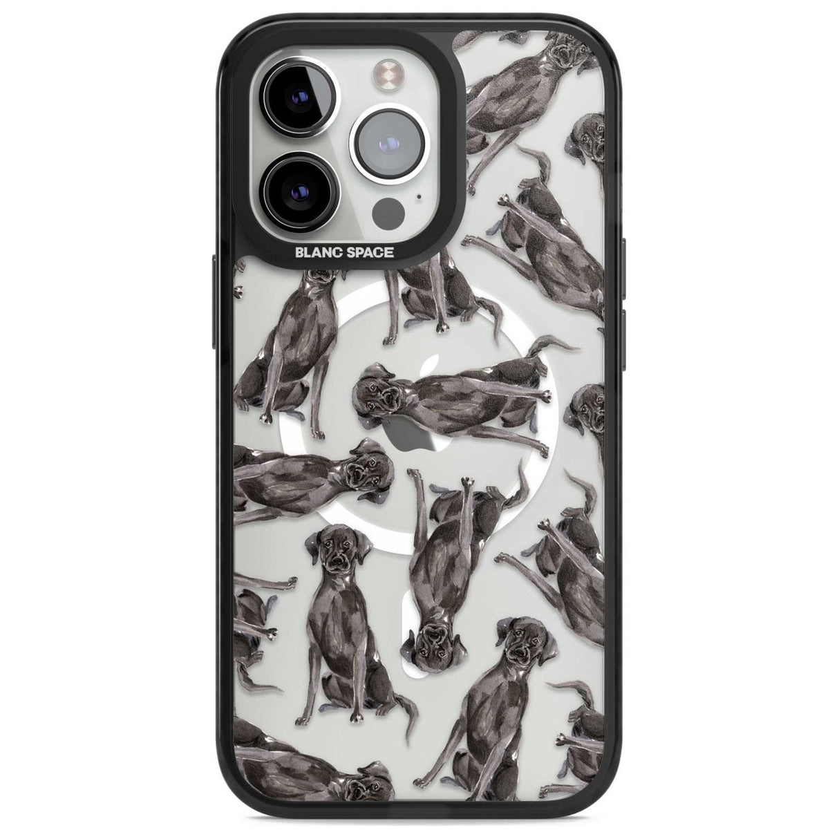 Black Labrador Watercolour Dog Pattern Phone Case iPhone 15 Pro Max / Magsafe Black Impact Case,iPhone 15 Pro / Magsafe Black Impact Case,iPhone 14 Pro Max / Magsafe Black Impact Case,iPhone 14 Pro / Magsafe Black Impact Case,iPhone 13 Pro / Magsafe Black Impact Case Blanc Space