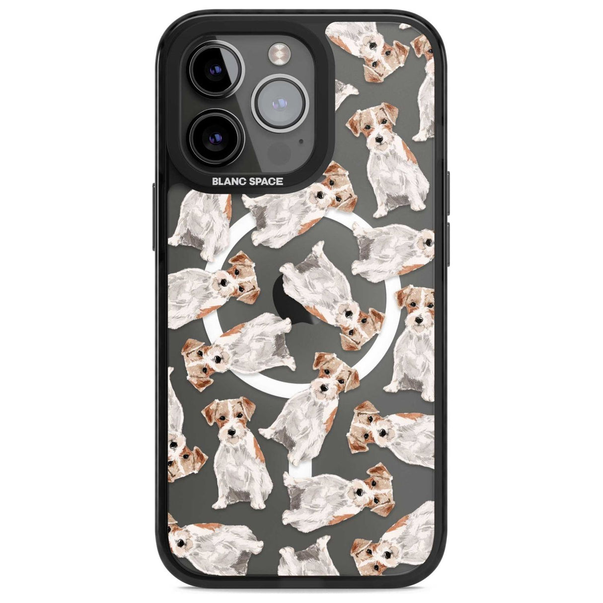 Wirehaired Jack Russell Watercolour Dog Pattern