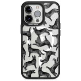 German Shepherd (Black) Watercolour Dog Pattern Phone Case iPhone 15 Pro Max / Magsafe Black Impact Case,iPhone 15 Pro / Magsafe Black Impact Case,iPhone 14 Pro Max / Magsafe Black Impact Case,iPhone 14 Pro / Magsafe Black Impact Case,iPhone 13 Pro / Magsafe Black Impact Case Blanc Space