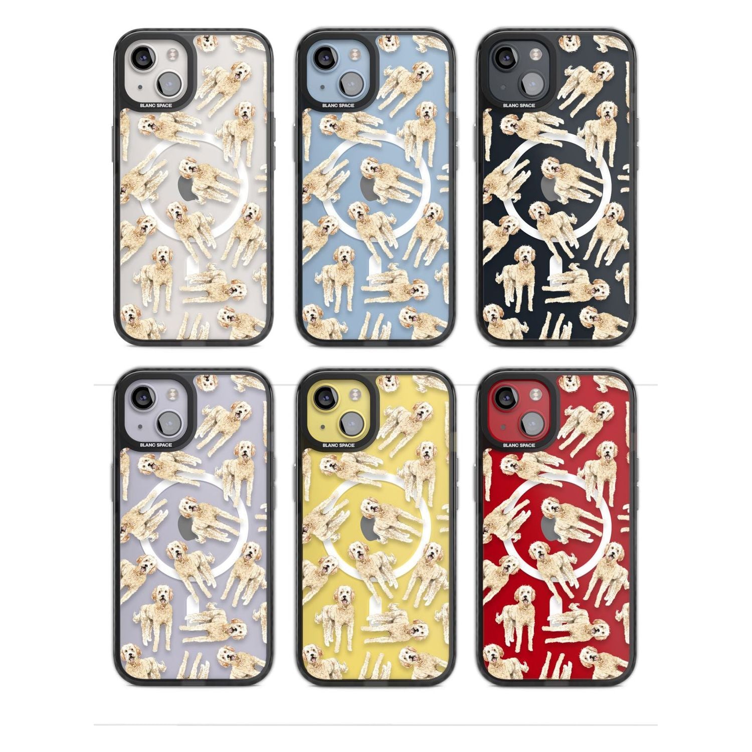 Goldendoodle Watercolour Dog Pattern