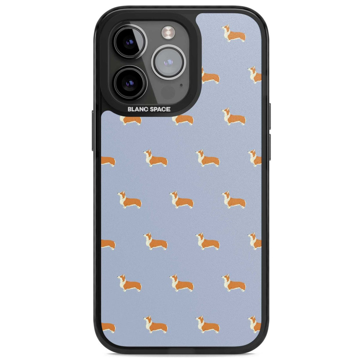 Pembroke Welsh Corgi Dog Pattern Phone Case iPhone 15 Pro Max / Magsafe Black Impact Case,iPhone 15 Pro / Magsafe Black Impact Case,iPhone 14 Pro Max / Magsafe Black Impact Case,iPhone 14 Pro / Magsafe Black Impact Case,iPhone 13 Pro / Magsafe Black Impact Case Blanc Space