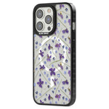 Violet & Blue Floral Pattern Design