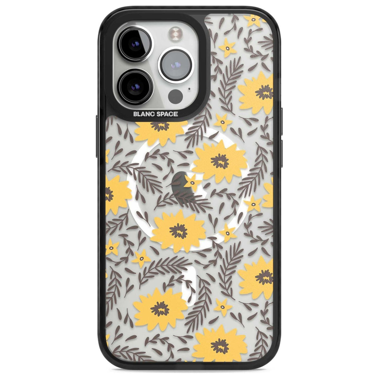 Yellow Blossoms Transparent Floral