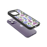 Purple Blossoms Transparent Floral